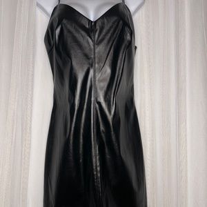 H&M knee length Faux Leather Dress - New with tags